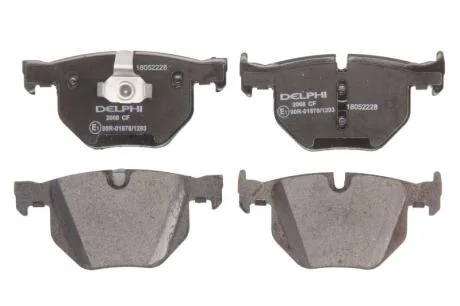 Комплект гальмівних колодок задн, BMW 3 (E90), 3 (E92), 3 (E93), X5 (E70), X5 (F15, F85), X6 (E71, E72), X6 (F16, F86) 2.0-4.8 03.06-07.19 DELPHI LP2068