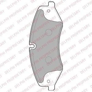 LAND ROVER Гальмівні колодки передн. DISCOVERY IV 09-, RANGE ROVER IV 13- DELPHI LP2176