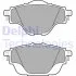 Комплект гальмівних колодок задн, DS DS 4 II, DS 7, DS 9 CITROEN C4 GRAND PICASSO II, C4 II, C4 PICASSO II, C4 SPACETOURER, C5 AIRCROSS, C5 X, GRAND C4 SPACETOURER 1.2-Electric 02.13- DELPHI LP2509 (фото 1)