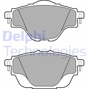 Комплект гальмівних колодок задн, DS DS 4 II, DS 7, DS 9 CITROEN C4 GRAND PICASSO II, C4 II, C4 PICASSO II, C4 SPACETOURER, C5 AIRCROSS, C5 X, GRAND C4 SPACETOURER 1.2-Electric 02.13- DELPHI LP2509
