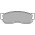 Комплект гальмівних колодок передн, NISSAN CHERRY III, SUNNY I, SUNNY II, SUNNY/KOMBI SUBARU JUSTY I, JUSTY I/HATCHBACK, LIBERO, REX II 0.5-1.8 08.81-02.00 DELPHI LP261 (фото 1)