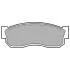 Комплект гальмівних колодок передн, NISSAN CHERRY III, SUNNY I, SUNNY II, SUNNY/KOMBI SUBARU JUSTY I, JUSTY I/HATCHBACK, LIBERO, REX II 0.5-1.8 08.81-02.00 DELPHI LP261 (фото 1)
