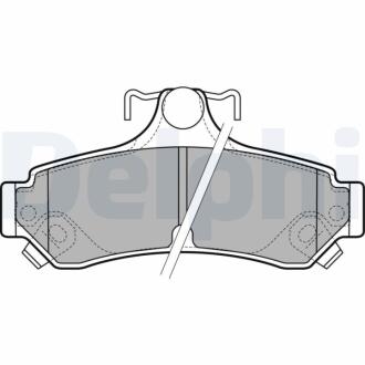 TOYOTA гальмівні колодки задн.Camry 2.5/3.5 11- DELPHI LP2700