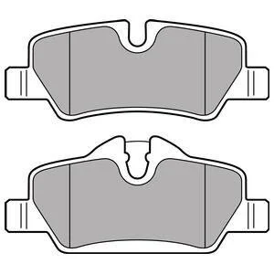 Комплект гальмівних колодок задн, MINI (F55), (F56), (F57) 1.2-2.0D 09.13- DELPHI LP2762