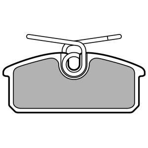 Комплект гальмівних колодок задн, RENAULT TWIZY Electric 04.12- DELPHI LP3150