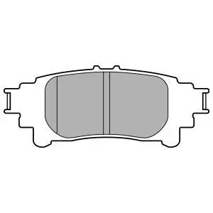Комплект гальмівних колодок задн, LEXUS GS, IS III, RC, RX 2.0-3.5H 12.08- DELPHI LP3155 (фото 1)