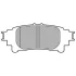 Комплект гальмівних колодок задн, LEXUS GS, IS III, RC, RX 2.0-3.5H 12.08- DELPHI LP3155 (фото 1)