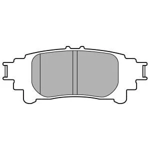 Комплект гальмівних колодок задн, LEXUS GS, IS III, RC, RX 2.0-3.5H 12.08- DELPHI LP3155