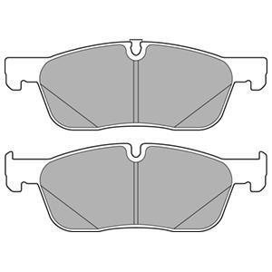 LAND ROVER К-т передн. гальм. колодок Discovery Sport 2,0-2,2 14-, Range Rover Evoque 2,0-2,2 11- DELPHI LP3166