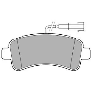 CITROEN Колодки гальмівні задн. JUMPER 2.0 15-, FIAT DUCATO 150 2,3 D 11-, PEUGEOT BOXER 3.0 HDi 175 11- DELPHI LP3185