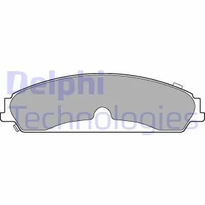 Комплект гальмівних колодок з 4 шт. дисків DELPHI LP3216