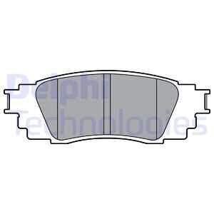 TOYOTA колодки гальм. задні C-HR 16- DELPHI LP3379