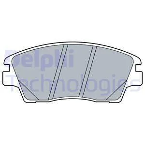 Комплект гальмівних колодок передн, HYUNDAI ELANTRA VI, IX35, KONA, TUCSON KIA SPORTAGE IV 1.6-2.4 11.13-05.23 DELPHI LP3519