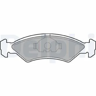 FORD колодки гальмівні передні FIESTA 17MM 8/83-89 DELPHI LP351