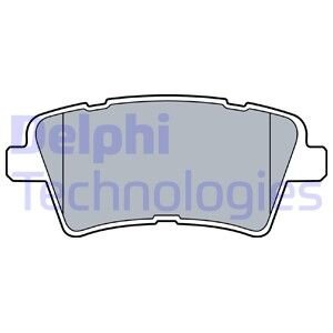 Комплект гальмівних колодок задн, HYUNDAI ELANTRA VII, I20 III KIA OPTIMA 1.6/2.0 09.15- DELPHI LP3537