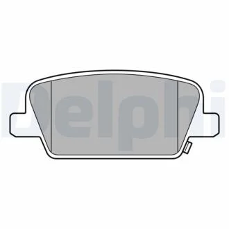 Гальмівні колодки, дискові DELPHI LP3554
