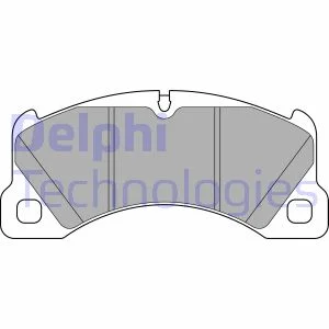 Комплект гальмівних колодок передн, PORSCHE CAYENNE, MACAN, PANAMERA, PANAMERA SPORT TURISMO 2.0-4.8 05.02- DELPHI LP3629
