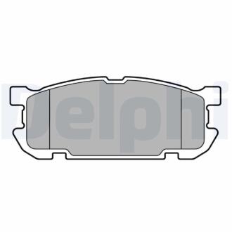 MAZDA гальмівні колодки задн. MX-5 II 1.8 98- DELPHI LP3690