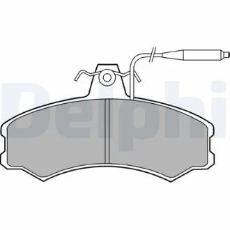 Гальмівні колодки, дискові DELPHI LP378
