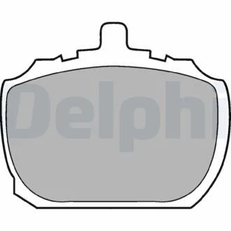 Комплект гальмівних накладок, дискове гальмо DELPHI LP45