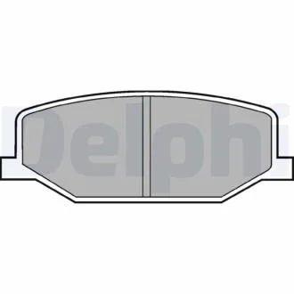 Комплект гальмівних накладок, дискове гальмо DELPHI LP527
