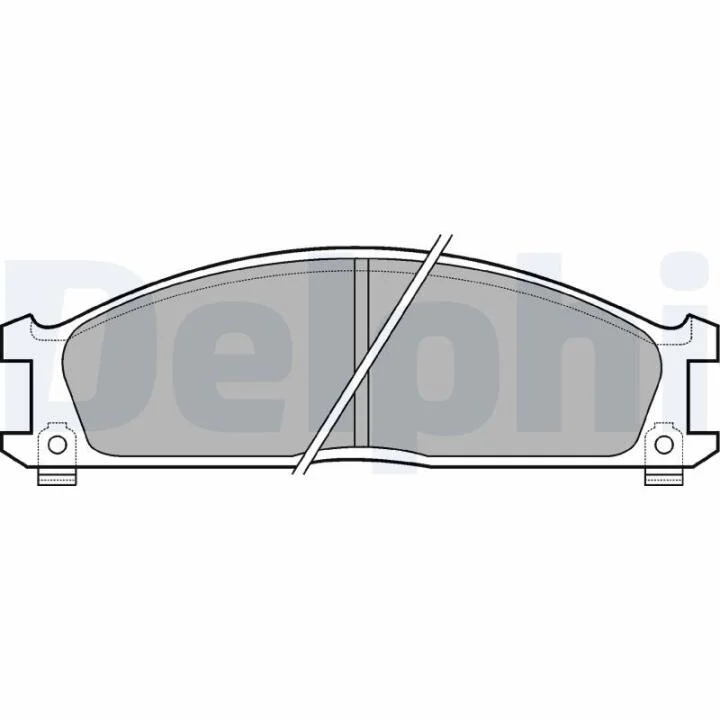 NISSAN гальмівні колодки передні Urvan E24,Terrano I,II,Pathfinder,Ford,Subaru DELPHI LP543 (фото 1)