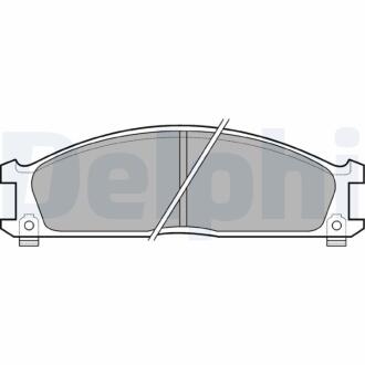 NISSAN гальмівні колодки передні Urvan E24,Terrano I,II,Pathfinder,Ford,Subaru DELPHI LP543