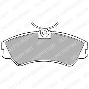 VW гальмівні колодки передн.T4 90- (14&quot;) DELPHI LP668
