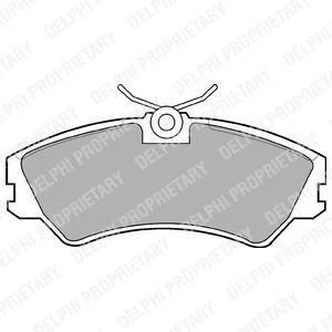 VW гальмівні колодки передн.T4 90- (14") DELPHI LP668