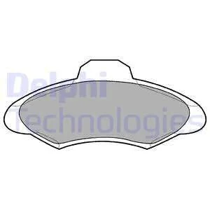 Гальмівні колодки, дискові DELPHI LP673