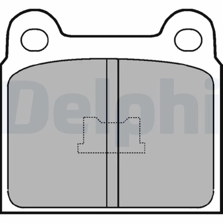 Комплект гальмівних колодок з 4 шт. дисків DELPHI LP76 (фото 1)