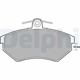 Гальмівні колодки, дискові DELPHI LP778