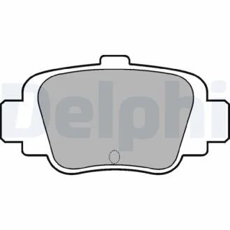 Комплект гальмівних накладок, дискове гальмо DELPHI LP780