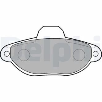 Гальмівні колодки, дискові DELPHI LP851