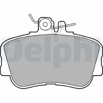 DB гальмівні колодки перед.W202 93- DELPHI LP881