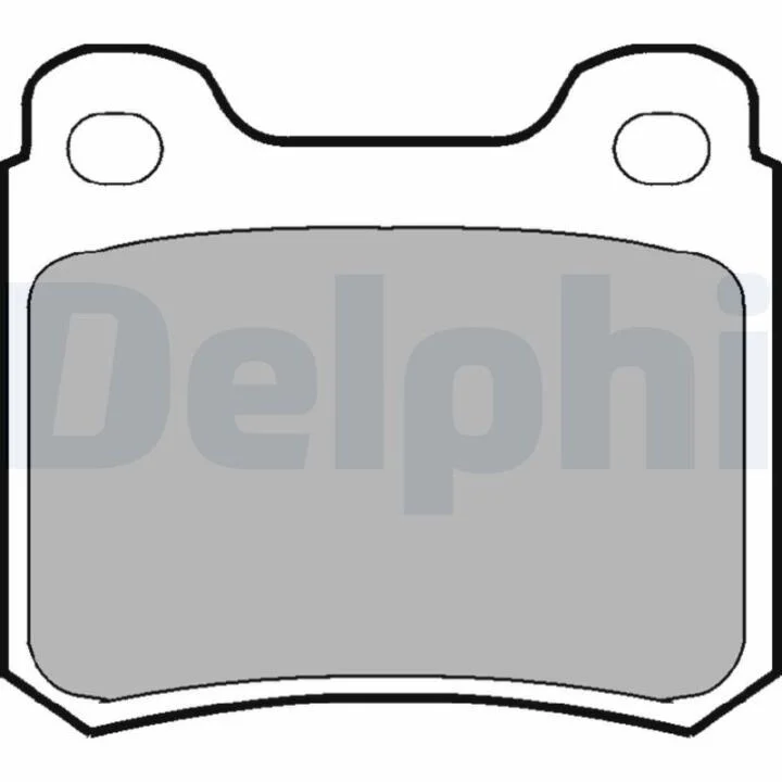 Комплект гальмівних накладок, дискове гальмо DELPHI LP915 (фото 1)