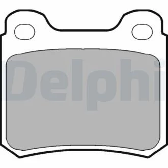 Комплект гальмівних накладок, дискове гальмо DELPHI LP915
