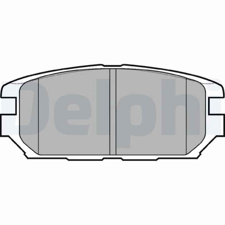 Гальмівні колодки, дискові DELPHI LP921 (фото 1)