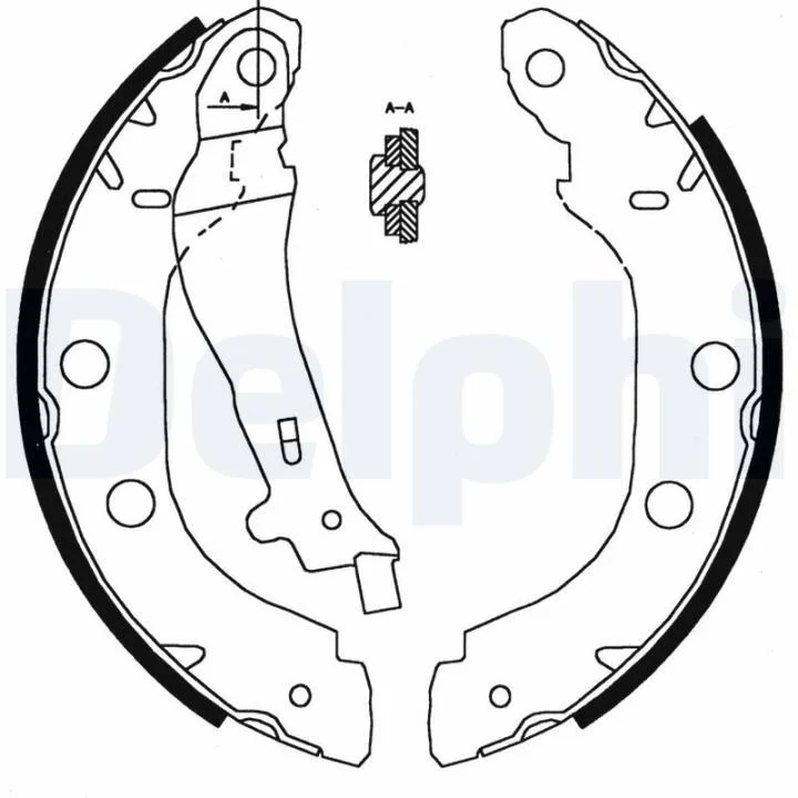 Гальмівні колодки, барабанні DELPHI LS1828 (фото 1)