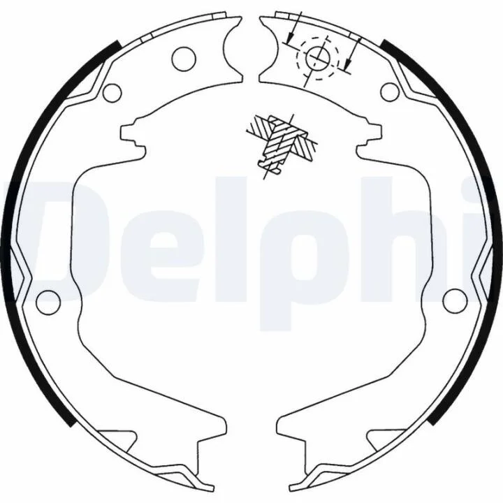 Гальмівні колодки, барабанні DELPHI LS1913 (фото 1)