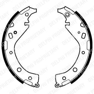 TOYOTA Колодки гальм. задн. (барабан) CAMRY 2.4 (ACV30, ACV36) 01- DELPHI LS1942