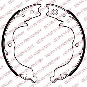 Гальмівна колодка CITROEN C-CROSSER, C-CROSSER ENTERPRISE MITSUBISHI ENDEAVOR, GRANDIS, LANCER VIII, OUTLANDER II, OUTLANDER III PEUGEOT 4007 SUBARU FORESTER, IMPREZA, LEGACY V 1.5-3.8 01.03- DELPHI LS2008