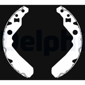 DAIHATSU щоки гальмівні CUORE L80 850 85-87 DELPHI LS2015