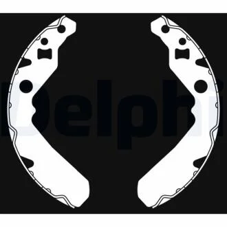 DAIHATSU щоки гальмівні CUORE L80 850 85-87 DELPHI LS2015