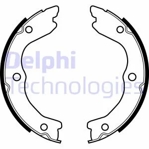Гальмівні колодки, барабанні DELPHI LS2038
