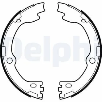 Гальмівні колодки, барабанні DELPHI LS2119