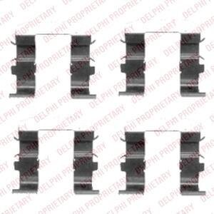 К-кт. установки гальм. колод. KIA Sorento 02- DELPHI LX0418