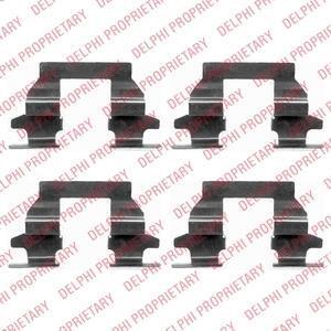 К-т. установки гальм. колод. NISSAN QASHQAI 07- DELPHI LX0446