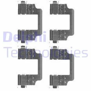 LAND ROVER К-т установчий передн. гальм. колодок Discovery 04-, Range Rover DELPHI LX0455