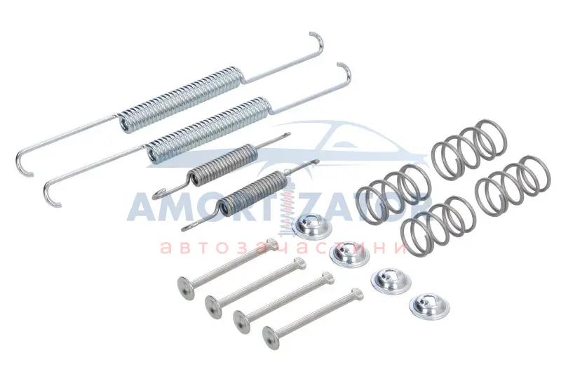 Монтажний набір гальмівної колодки (OPEL) OPEL ASCONA B, COMMODORE B, COMMODORE C, KADETT C, KADETT C CITY, MANTA B, REKORD D, REKORD E 1.2-2.8 01.72-08.88 DELPHI LY1001 (фото 1)